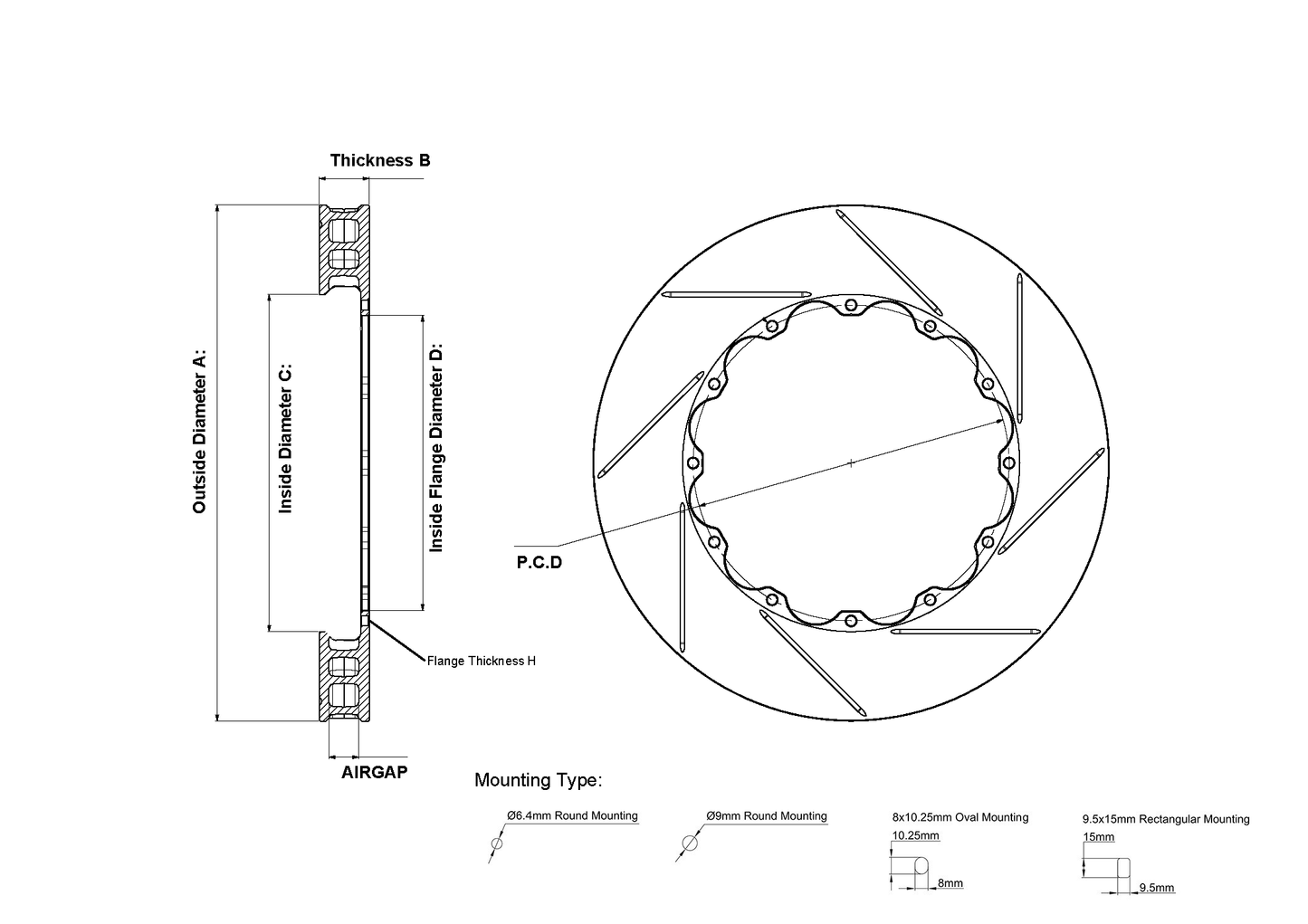 Mupeak Custom Replacement Rotor Rings - OEM/Aftermarket