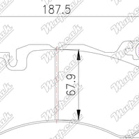 Mupeak MP400 Brake Pads - Mercedes AMG GT63/GTS Front - D1291