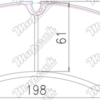 Mupeak MP400 Brake Pads - Porsche 991 911 GT3 w/o PCCB Front - D1773